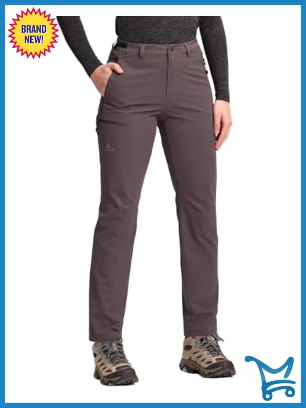 Quick Dry Water Resistant Stretch Cargo Hiking Travel Pants Zipper Pockets